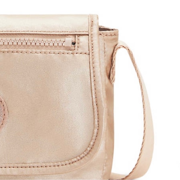 NWT Kipling Sabian Mini Crossbody Bag Metallic Rose Gold 7.75''x 5.75'' X 3.25” - Picture 5 of 12